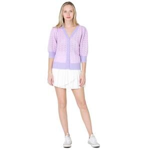 FRNCH Paris Lally Sweater Lilac Cardigan M